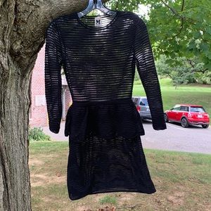 M Missoni black peplum dress - size 40